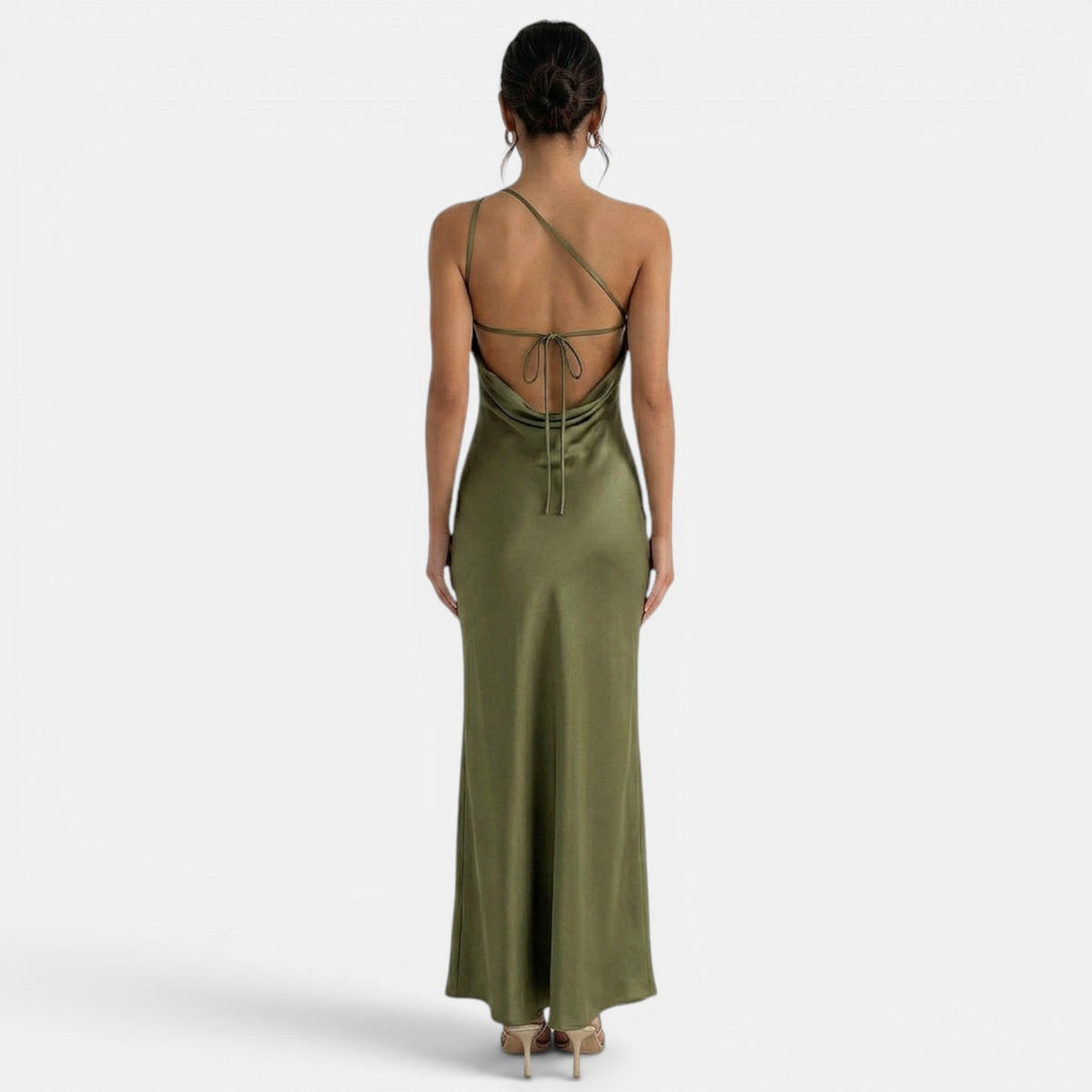 Open-back Lace Maxi Dress