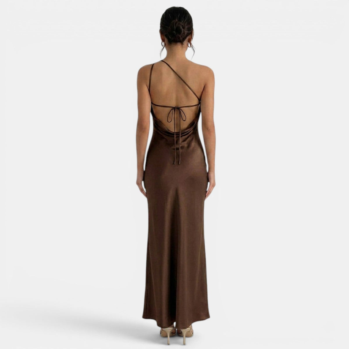 Open-back Lace Maxi Dress