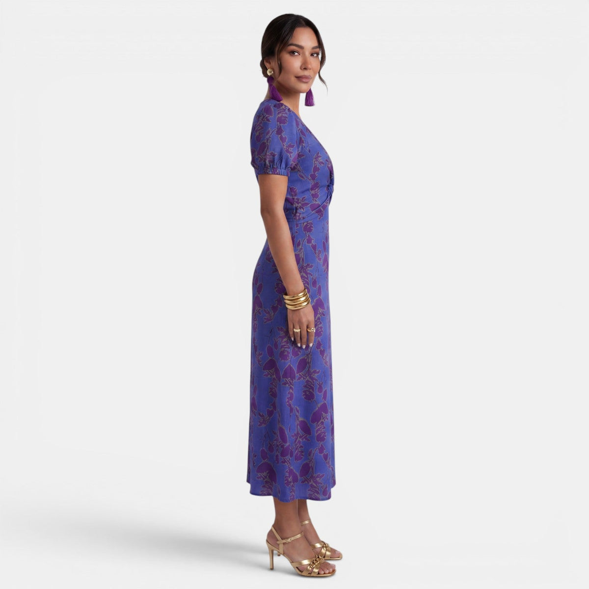 Women's Floral V-Neck Long Summer Dress