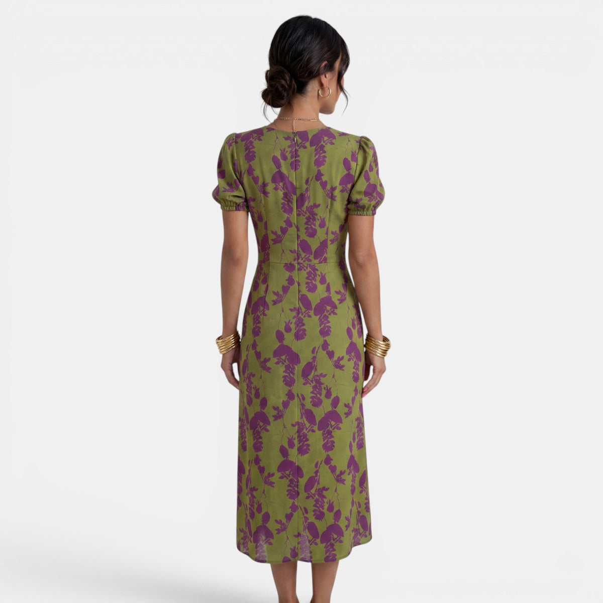 Women's Floral V-Neck Long Summer Dress