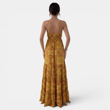 Women's Summer Boho Maxi Dress with Straps
