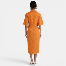 Elegant Shirt Midi Dress