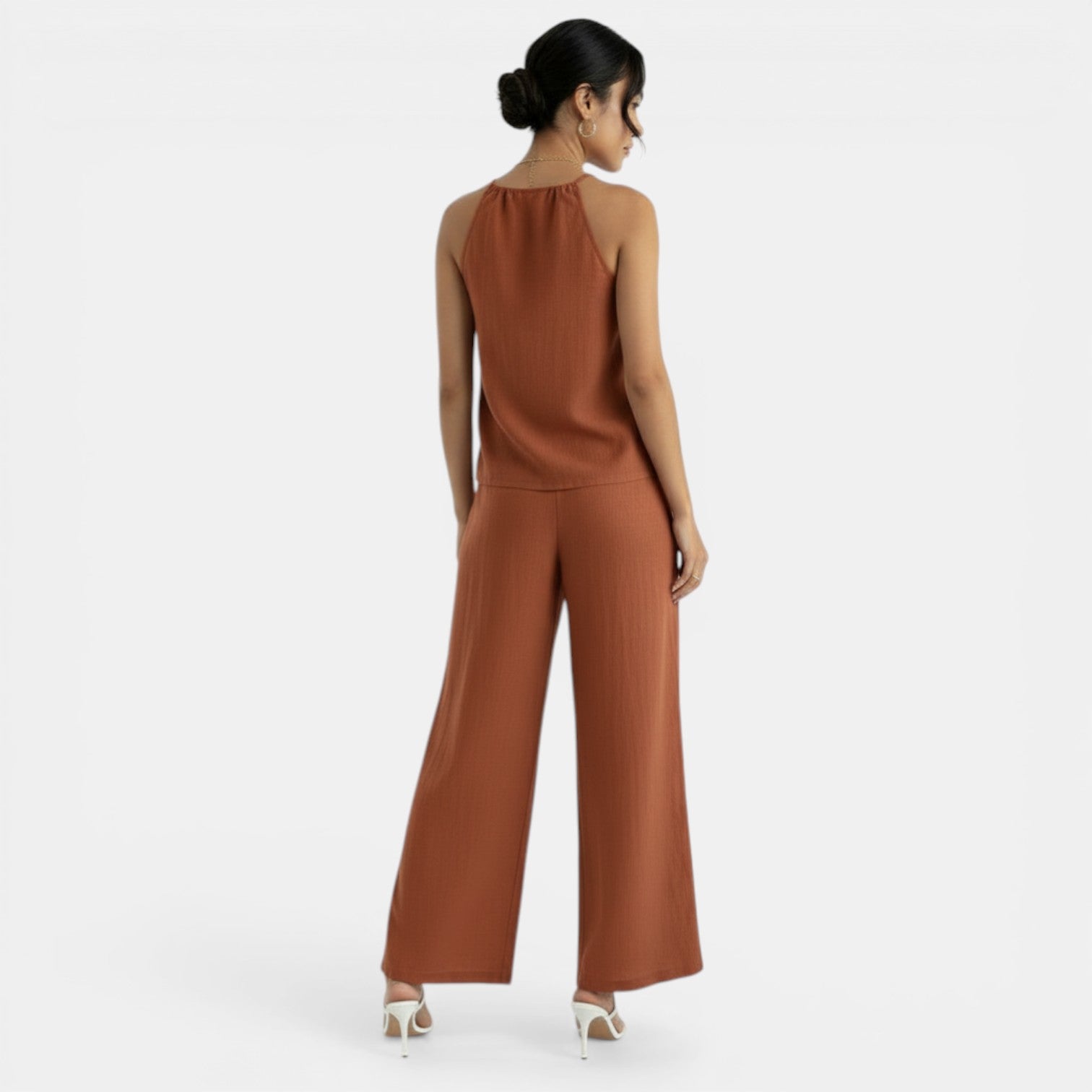 Women's Linen Halter Set