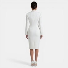 Elegant Women's Midi Blazer Dress