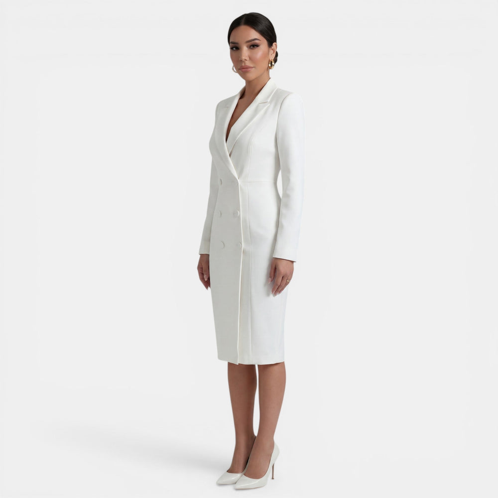 Elegant Women's Midi Blazer Dress