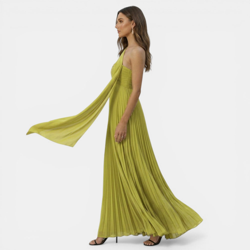 Women's Sleeveless Pleated Strapless Dress