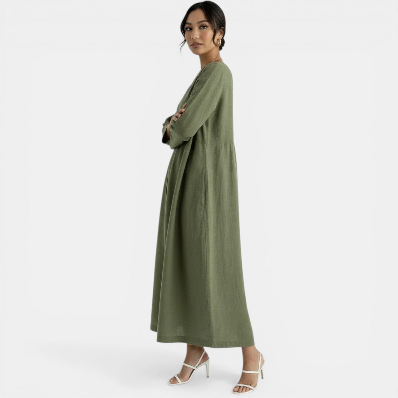 Women's Summer Linen Maxi Dress