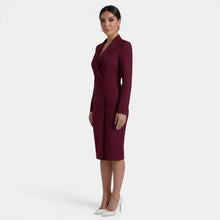 Elegant Women's Midi Blazer Dress