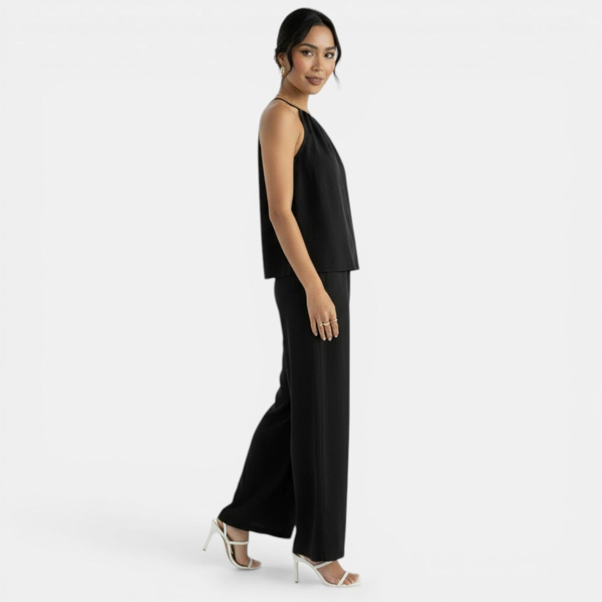 Women's Linen Halter Set