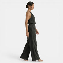 Women's Linen Cutout Halter Top and Wide-Leg Pants Set