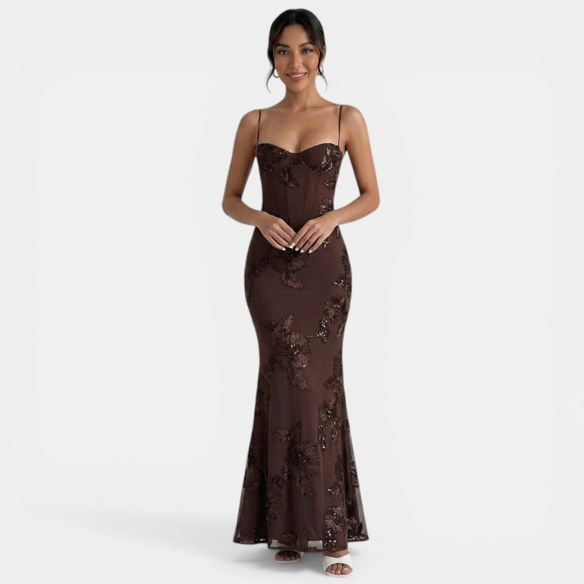 Floral Bodycon Maxi Dress