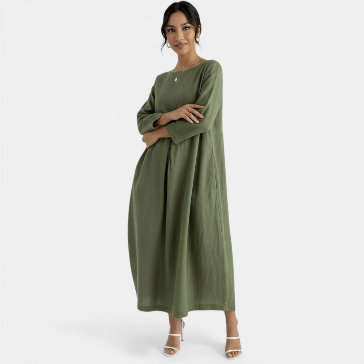 Women's Summer Linen Maxi Dress
