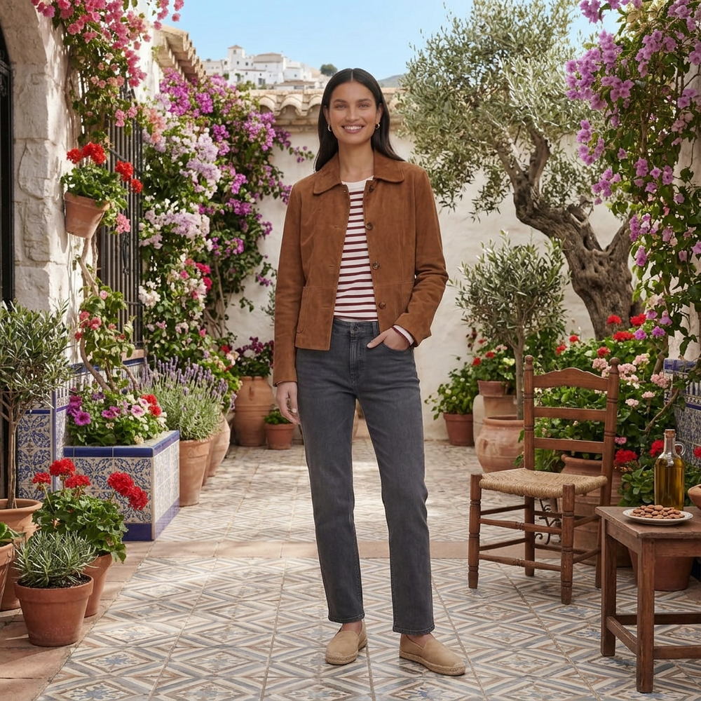 Women's Brown Suede Jacket