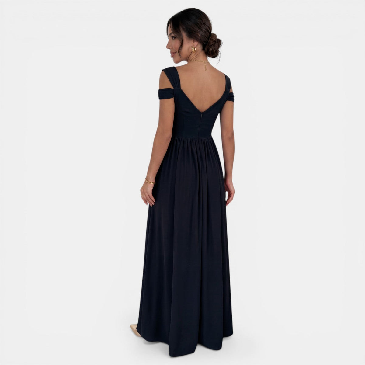 Women's Boho Maxi Dress with Thin Straps