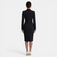 Elegant Women's Midi Blazer Dress