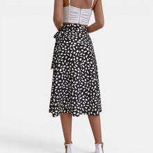 Women's Printed Wrap Skirt with Tie