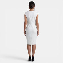 Women's Elegant Draped Midi Dress