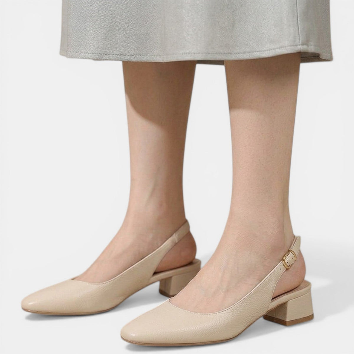 Women's Leather Slingback Heels