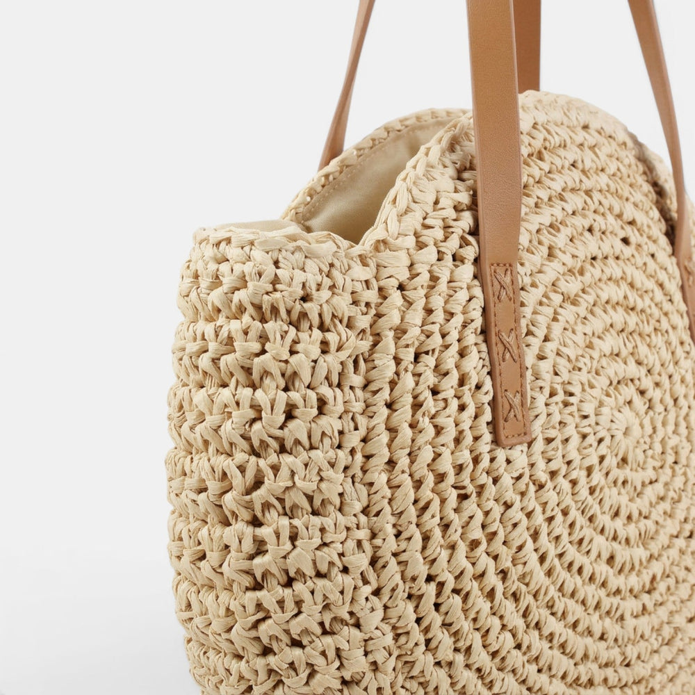 Women's Round Raffia Bag
