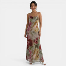 Sheer Floral Maxi Dress