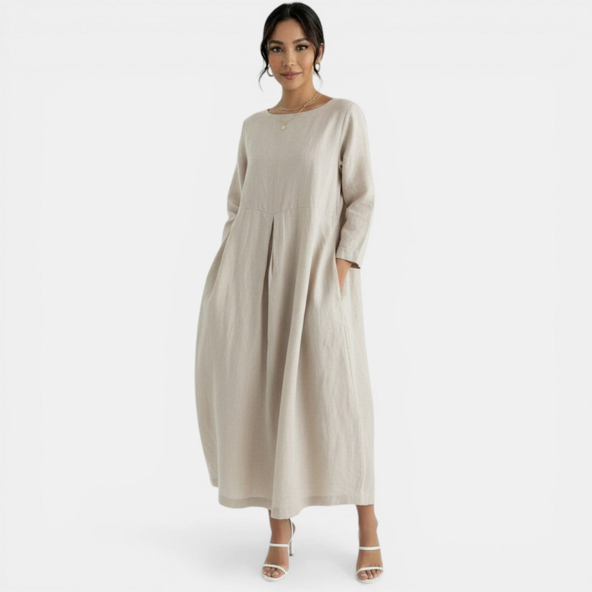 Women's Summer Linen Maxi Dress
