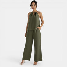 Women's Linen Halter Set