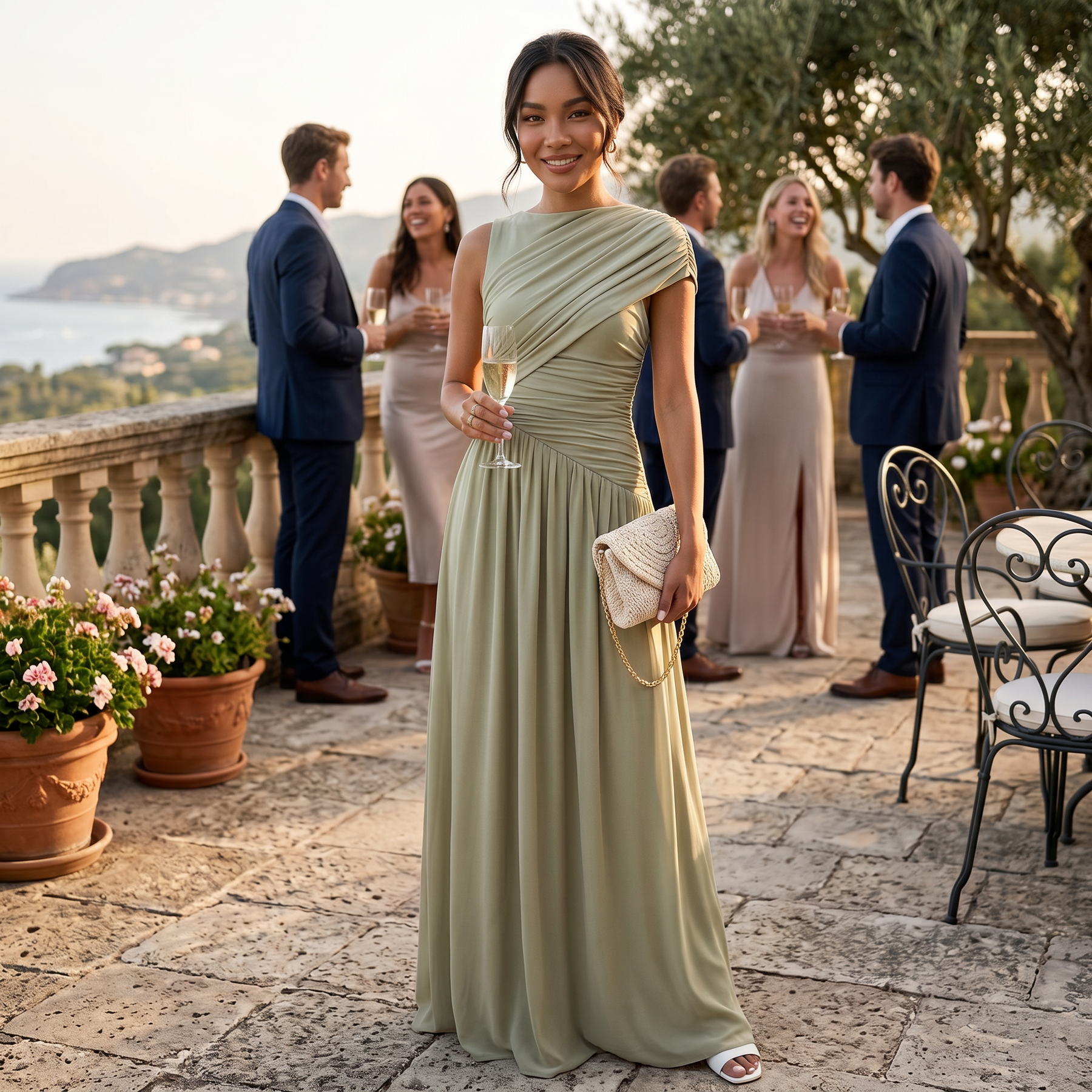 Green Wedding Guest Dress