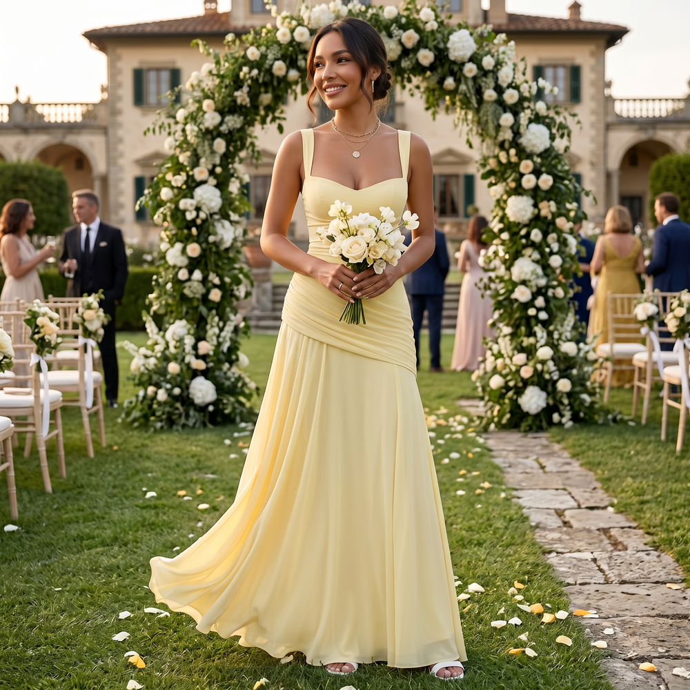 Elegant Long Guest Dress