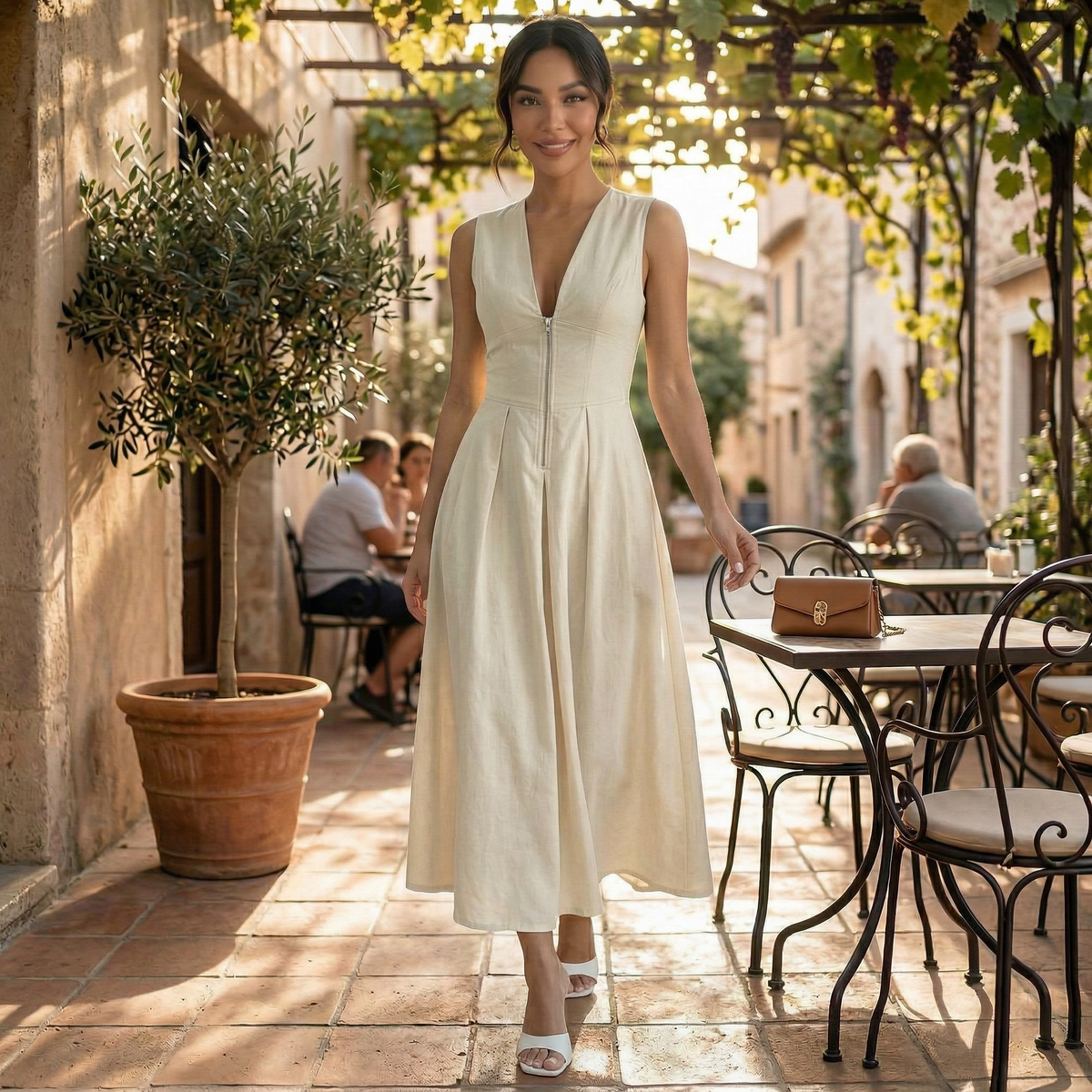Women's Elegant Midi Dress