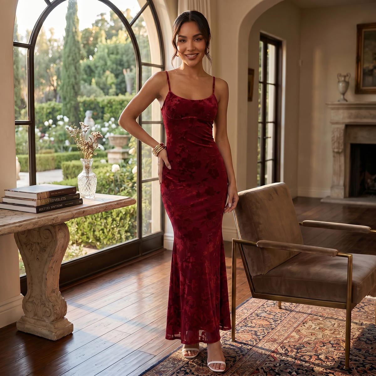 Women's Floral Maxi Dress