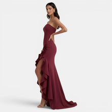 Women's Elegant Asymmetrical Strapless Dress