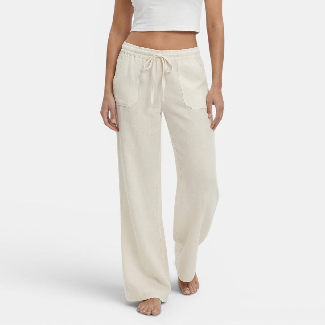 Women's Wide-Leg Linen Pants