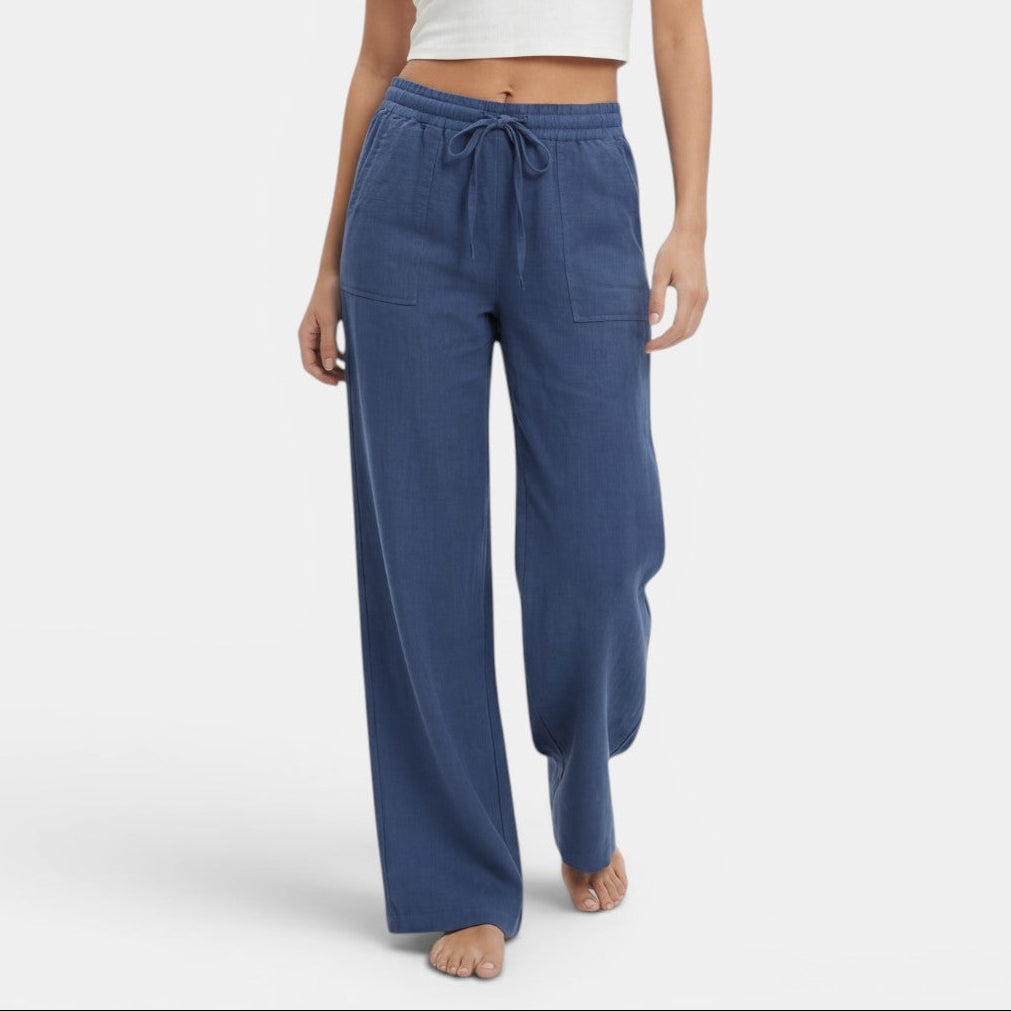 Women's Wide-Leg Linen Pants