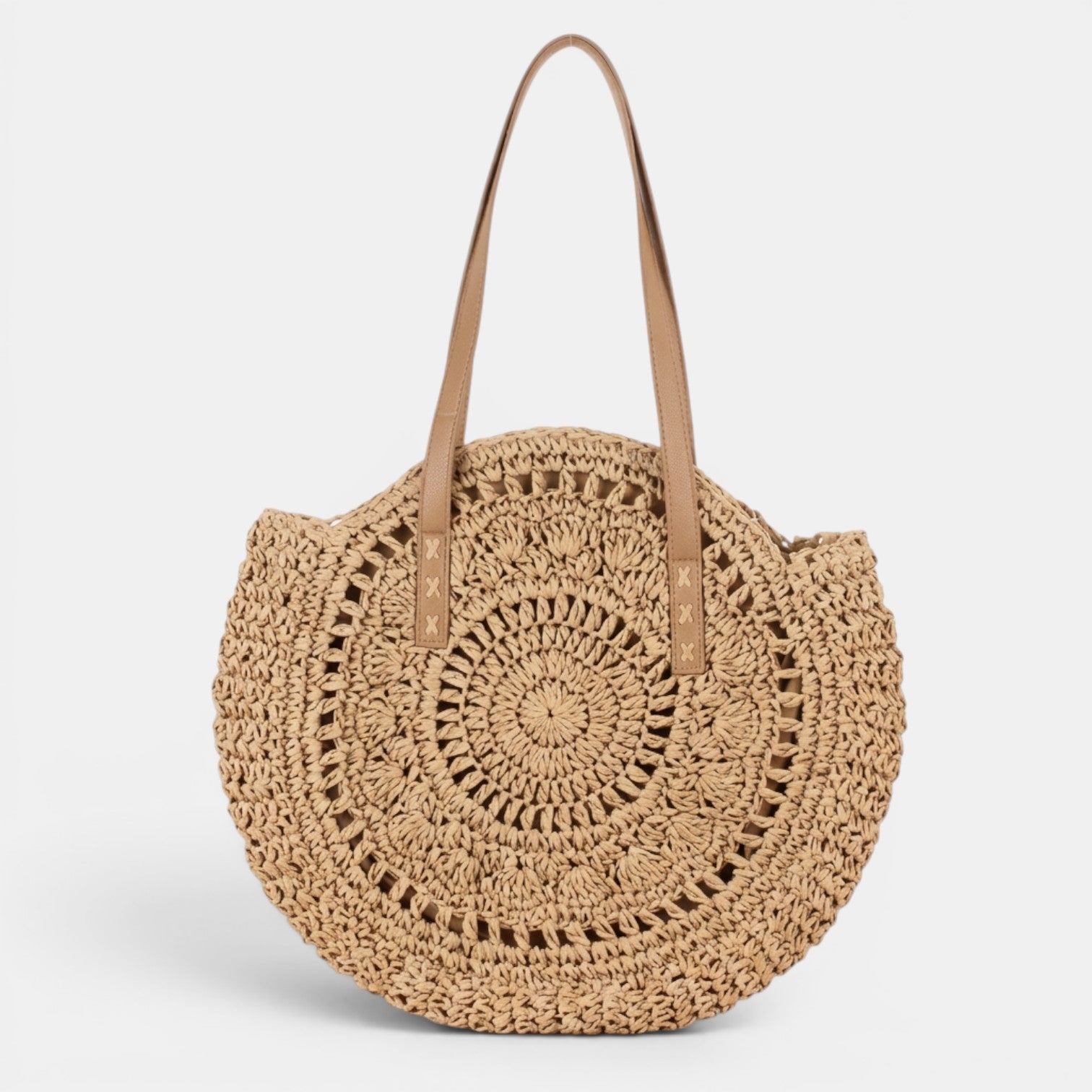 Women's Round Raffia Bag