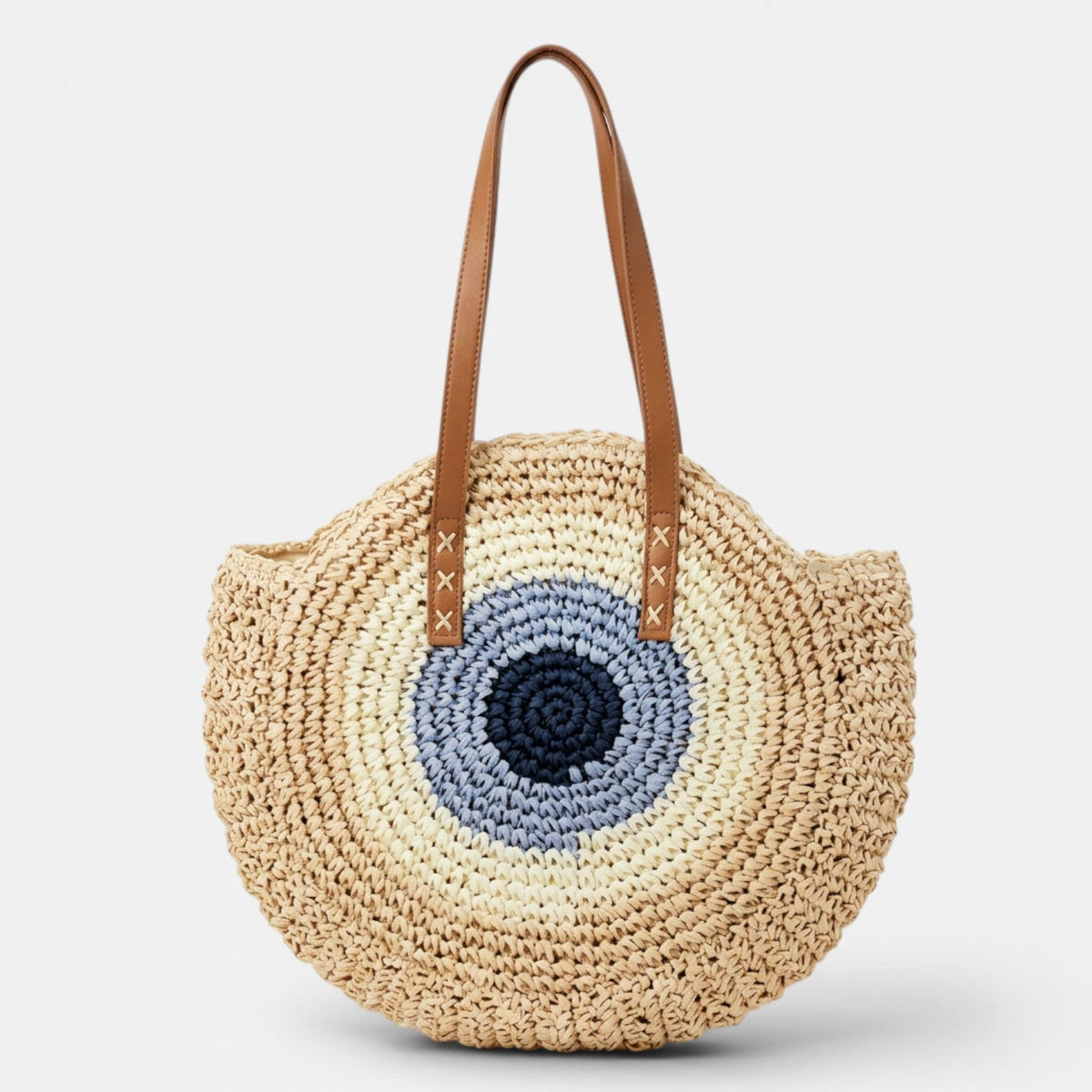 Women's Round Raffia Bag