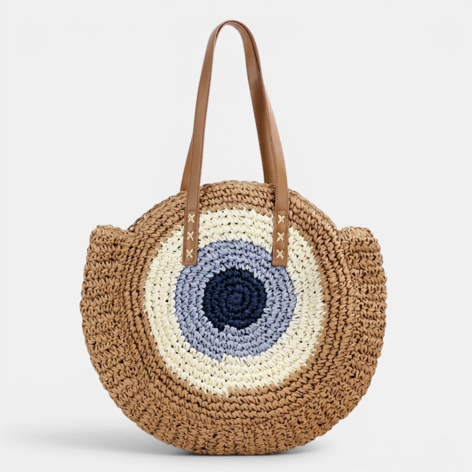 Women's Round Raffia Bag