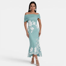 Elegant Women's Floral Midi Dress