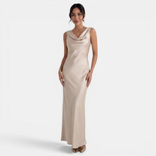 Women's Elegant Long Satin Dress