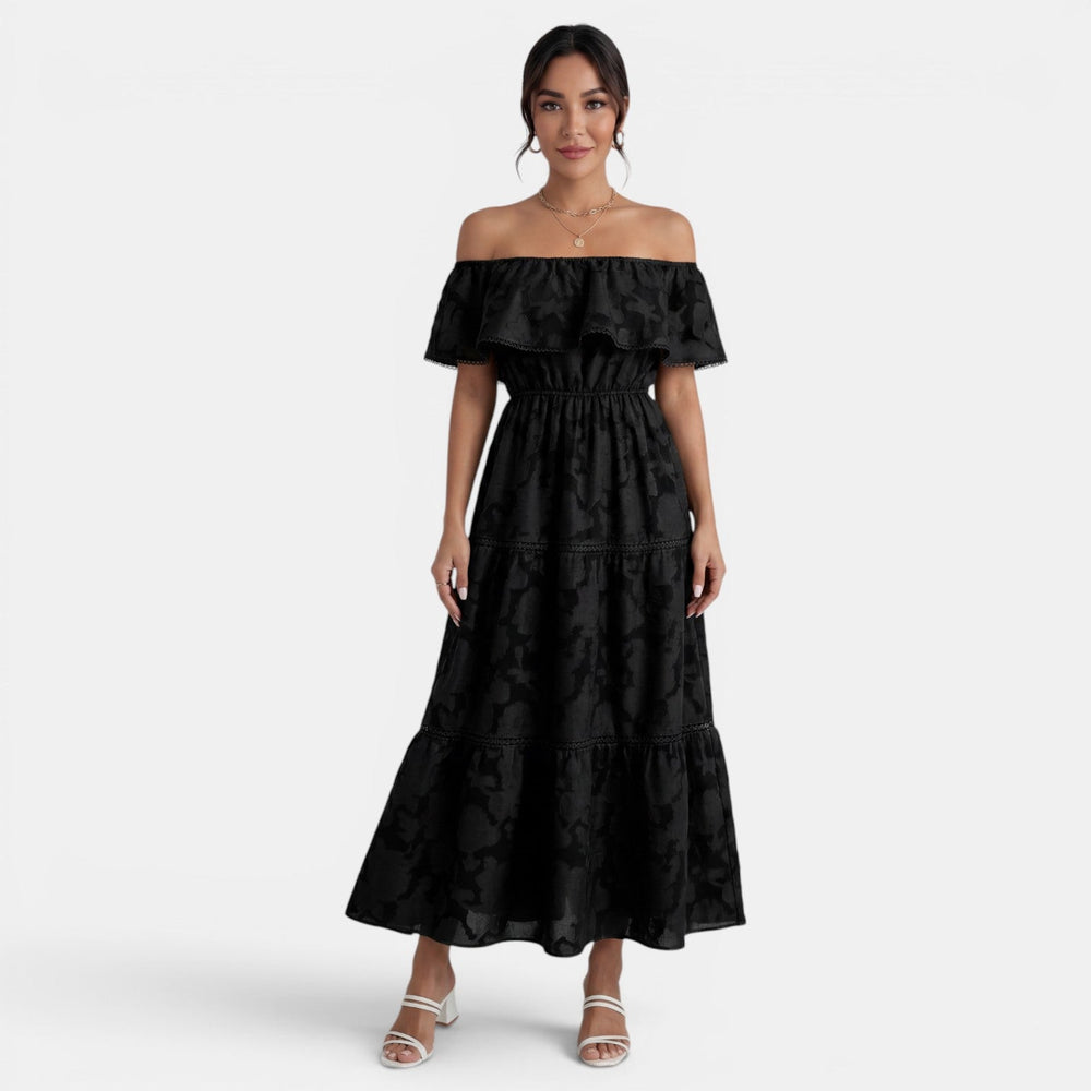Women's Boho Off-the-Shoulder Dress