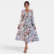 Women's Printed Boho Midi Dress