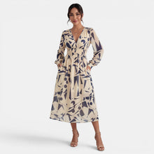 Women's Printed Boho Midi Dress