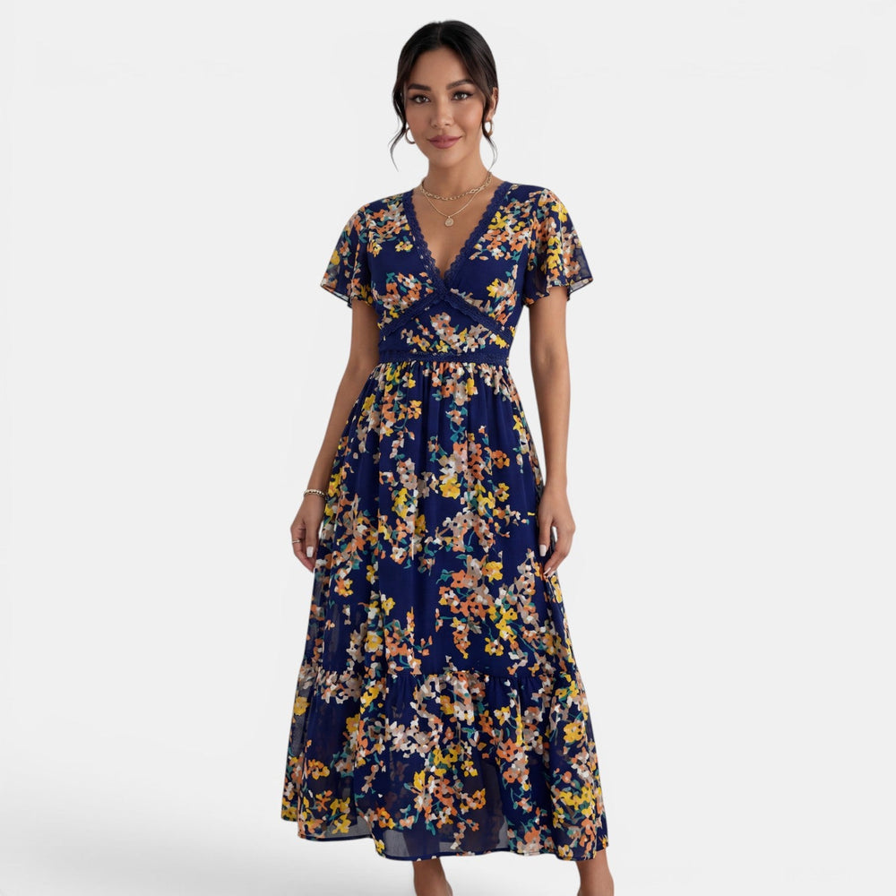 Women's Summer Floral Midi Dress