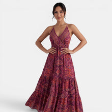 Women's Summer Boho Maxi Dress with Straps
