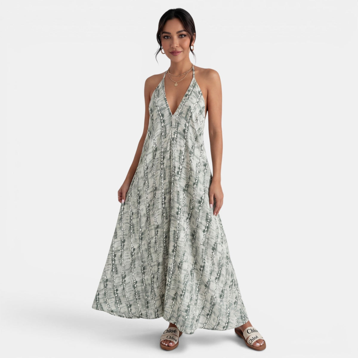 Women's Boho Long Strap Dress