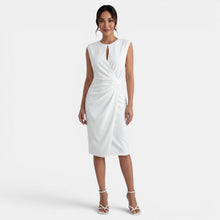 Women's Elegant Draped Midi Dress