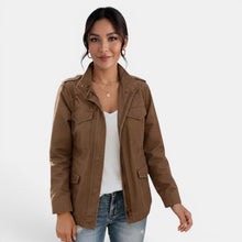 Women's Casual Mid-Season Jacket with Zipper