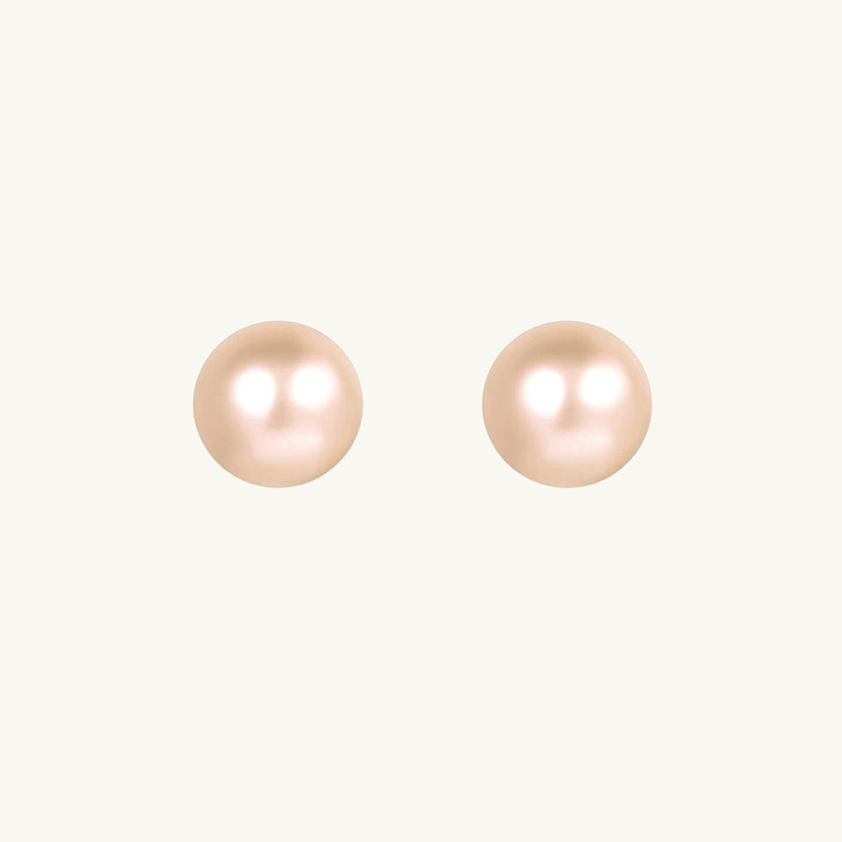 Freshwater Orange Pearl Studs
