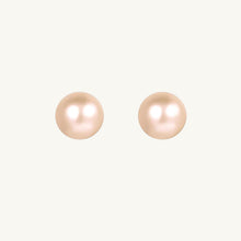 Freshwater Orange Pearl Studs