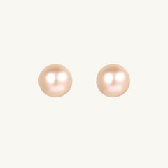 Freshwater Orange Pearl Studs