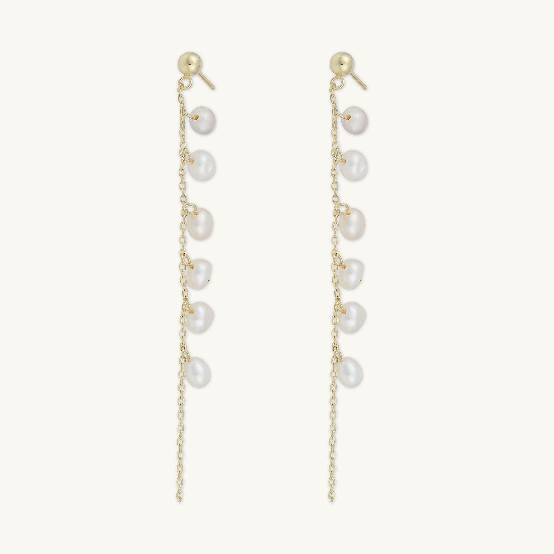 Freshwater Pearl Linear Earrings